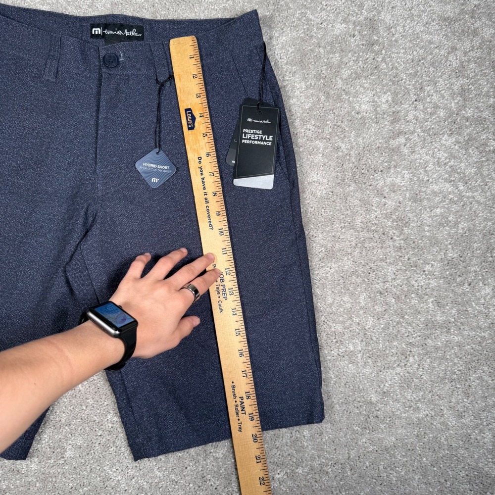 NWT Travis Mathew Men's 30 Prestige Lifestyle Performance Hybrid Shorts Blue - Picture 2 of 9